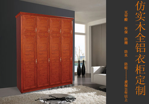 房間環保防潮防水全鋁合金衣柜