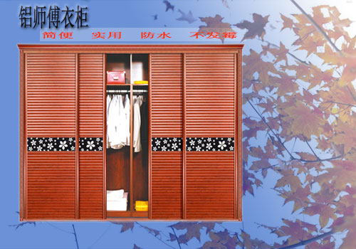 漂亮簡易全鋁合金大衣柜圖片