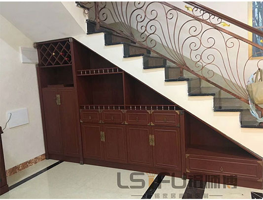 鋁師傅樓梯全鋁酒柜定制設計裝修效果圖