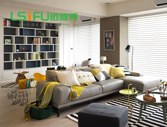 鋁師傅全鋁屏風書柜儲物置物柜裝修效果圖