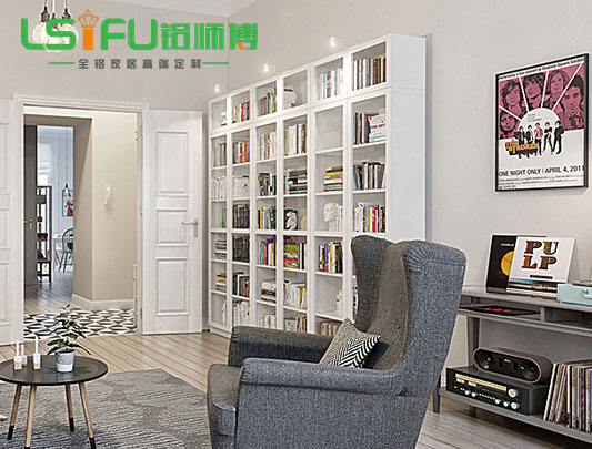 鋁師傅全鋁屏書柜風定制裝修效果圖 鋁師傅全鋁屏書柜風定制裝修效果圖