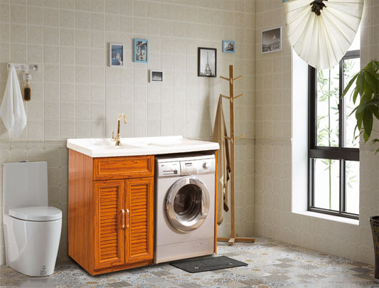 鋁師傅智能全鋁洗衣機浴柜裝修效果圖