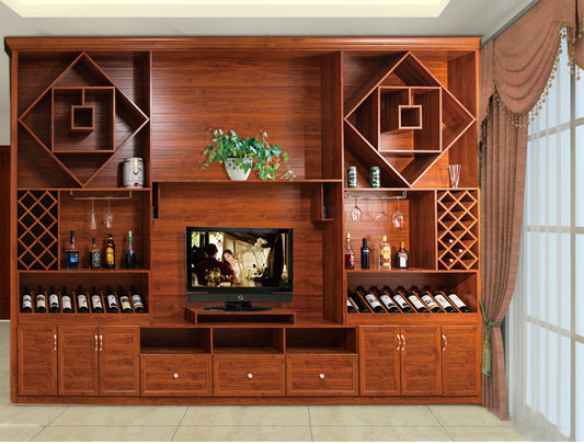 鋁師傅全鋁屏風隔斷柜裝修效果圖