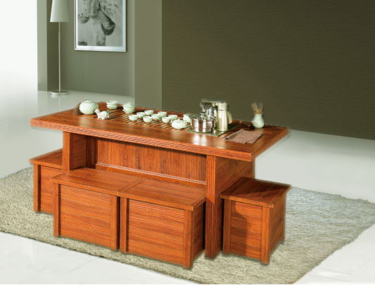 鋁師傅高檔配套全鋁茶幾椅子裝修效果圖