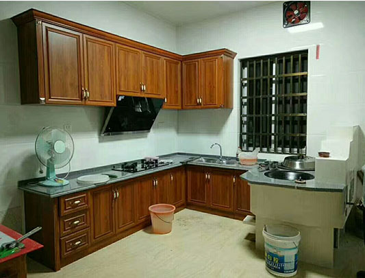 鋁師傅廚房整體全鋁櫥柜裝修效果圖