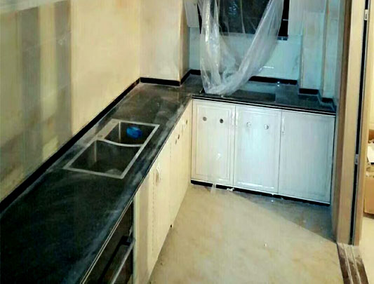 鋁師傅L戶型整體全鋁櫥柜裝修效果圖