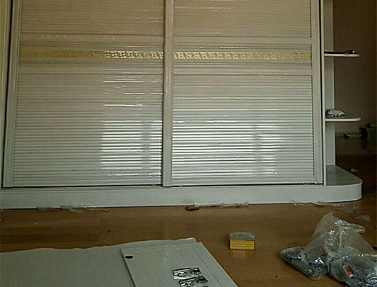 鋁師傅定做整體兩扇移門全鋁衣柜裝修效果圖 鋁師傅定做整體兩扇移門全鋁衣柜裝修效果圖