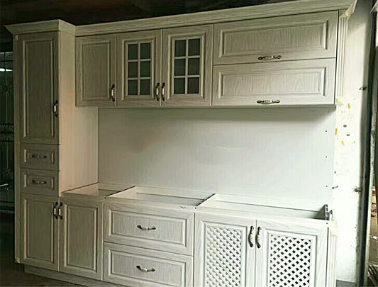 鋁師傅白色整體全鋁櫥柜裝修效果圖