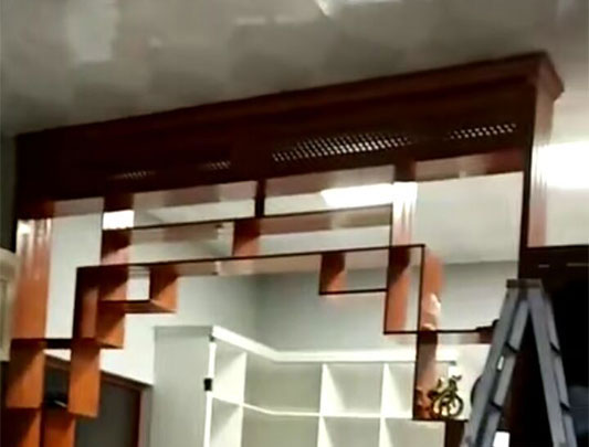 鋁師傅展廳全鋁屏風隔斷設計圖片