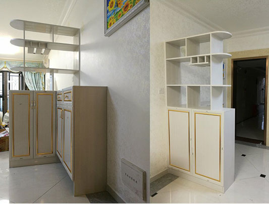 客廳全鋁屏風(fēng)柜如何定制？