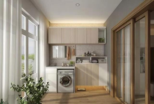 陽臺洗衣區如何設計的更高檔？