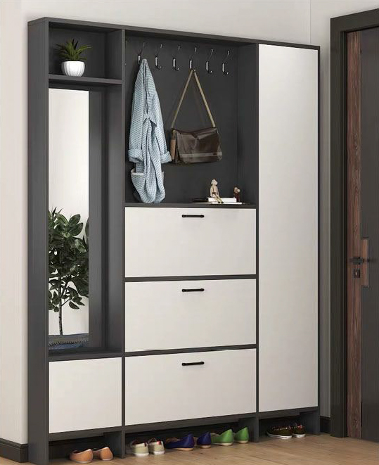 這樣的全鋁玄關鞋柜就算老師傅也找不到一點＂