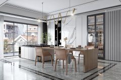 全屋定制|客廳里的開(kāi)放式廚房